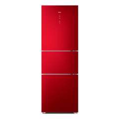 海尔冰箱((Haier) BCD-215SECR 215升 三门冰箱(彩晶红色) 行业首创007软冷