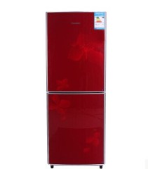创维(Skyworth)BCD-226SGA冰箱 双开门 金属拉丝面板 酒红色