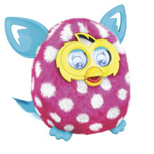 孩之宝 Hasbro 菲比精灵 Furby Boom 儿童玩具 智能娃娃电子宠物 2.0粉底白色波点