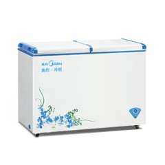 美的(Midea)BD/BC-568DKMQ大冰柜冷冻冷藏冷柜 大容量卧式商用冰柜